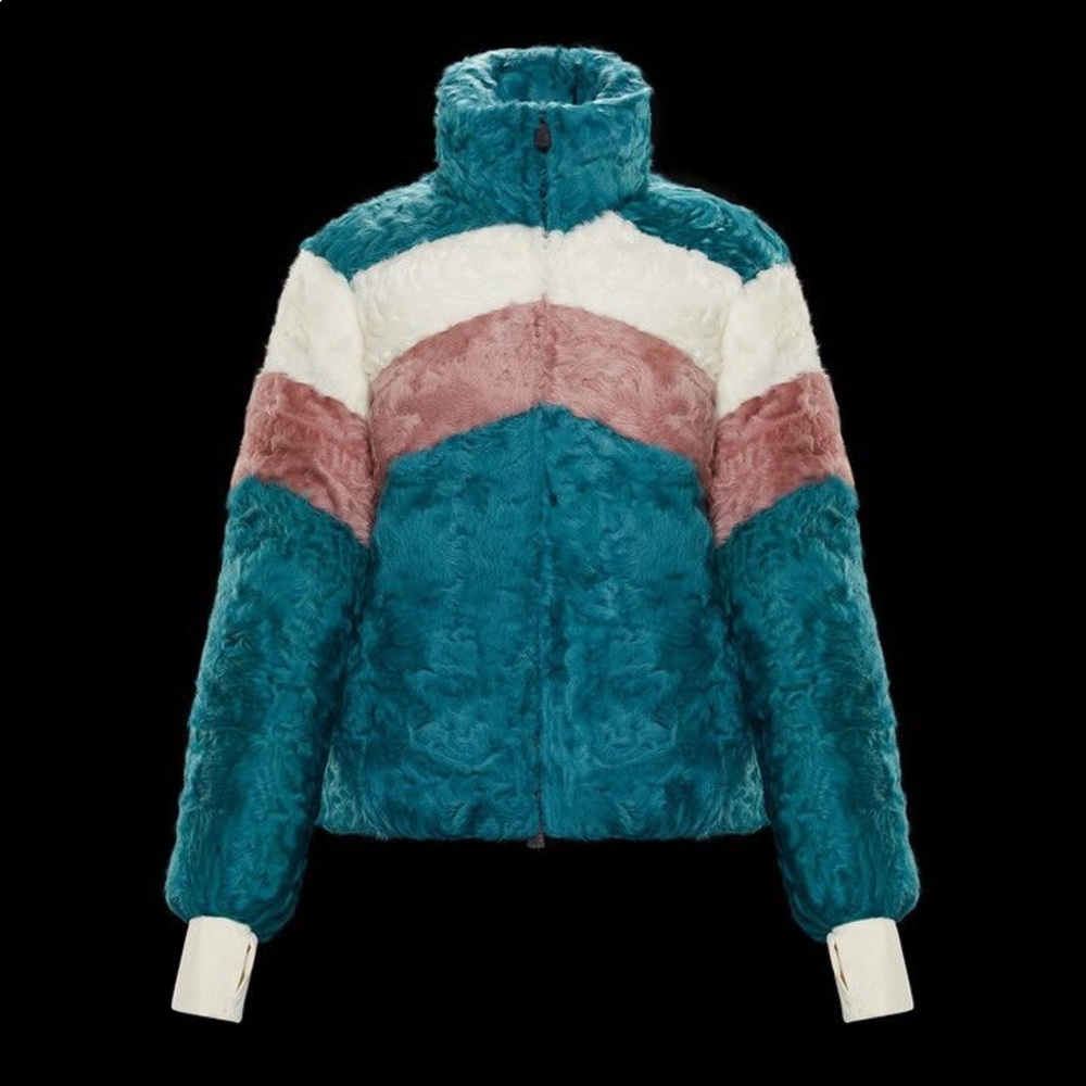 MONCLER GENIUS
Blue Lamar Fur Coat In Multicolor
